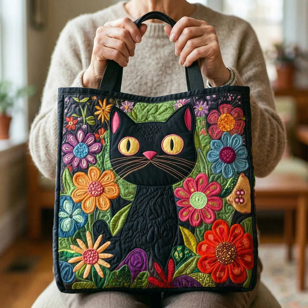 Encarnación | Bolso Tote Acolchado Artesanal Estampado Mujer