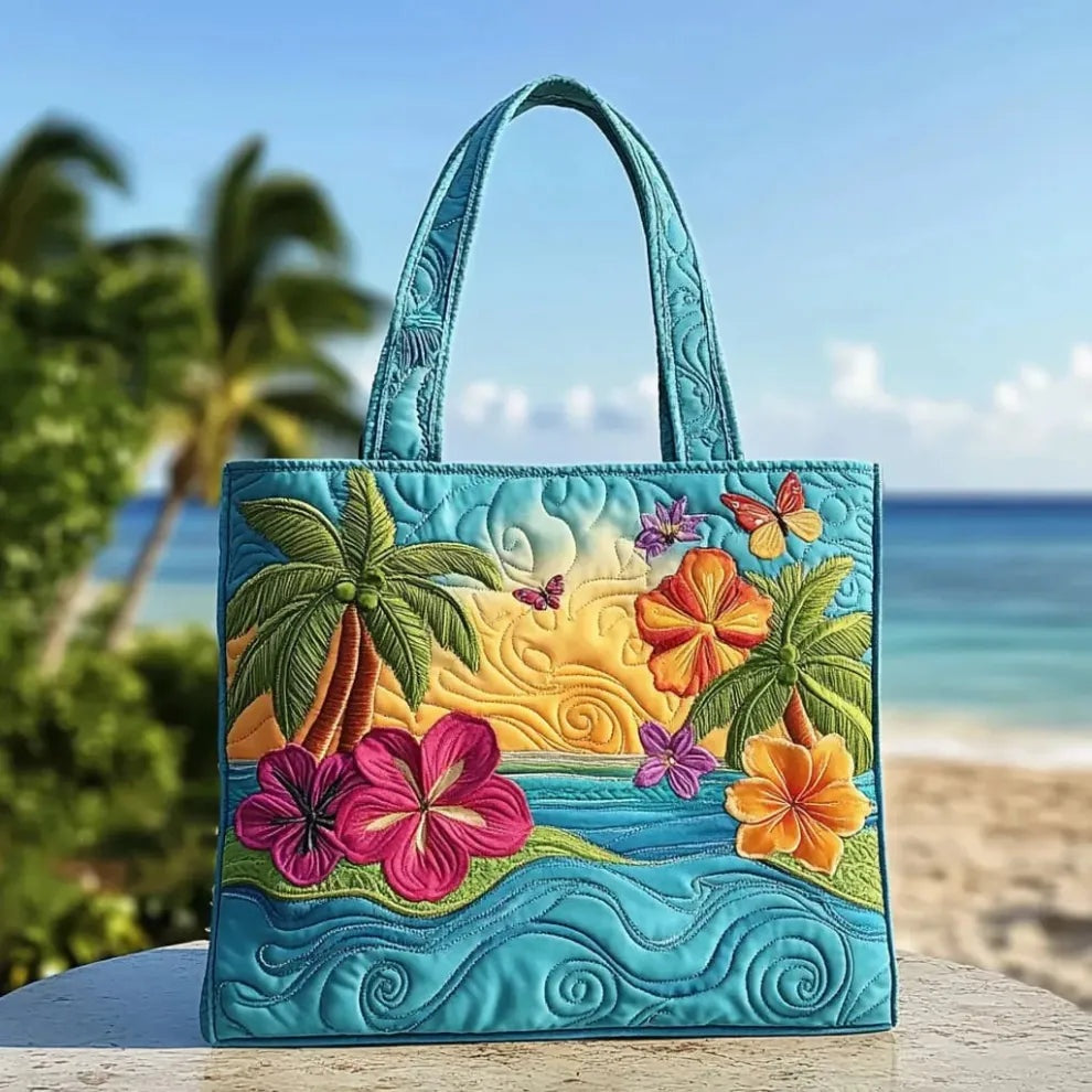 Encarnación | Bolso Tote Acolchado Artesanal Estampado Mujer