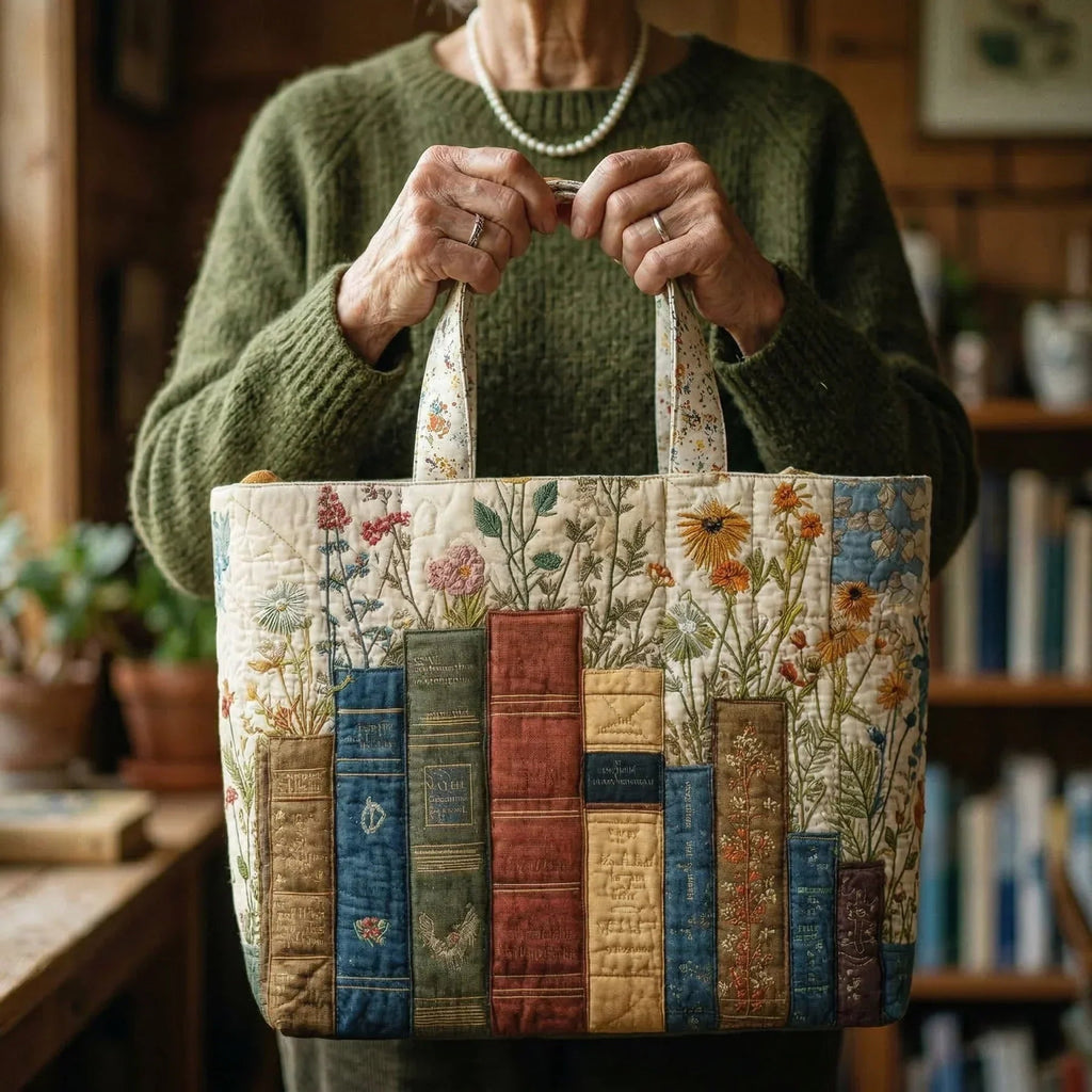 Encarnación | Bolso Tote Acolchado Artesanal Estampado Mujer