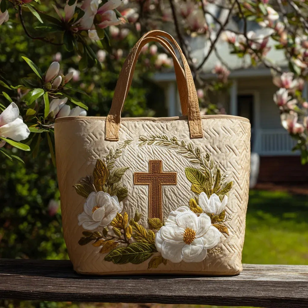 Encarnación | Bolso Tote Acolchado Artesanal Estampado Mujer