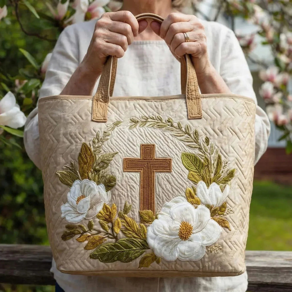 Encarnación | Bolso Tote Acolchado Artesanal Estampado Mujer