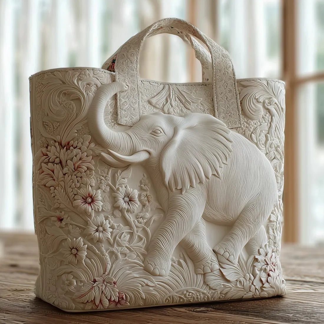 Encarnación | Bolso Tote Acolchado Artesanal Estampado Mujer