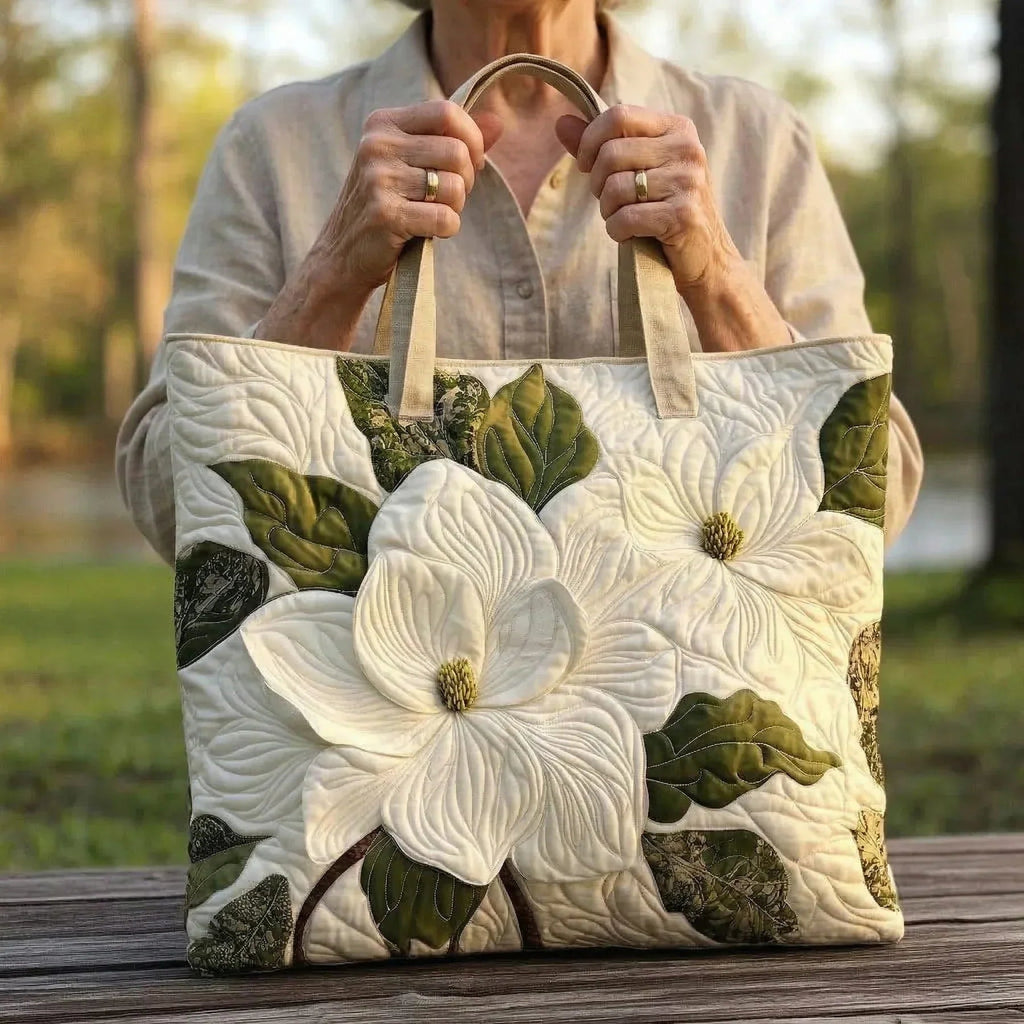Encarnación | Bolso Tote Acolchado Artesanal Estampado Mujer