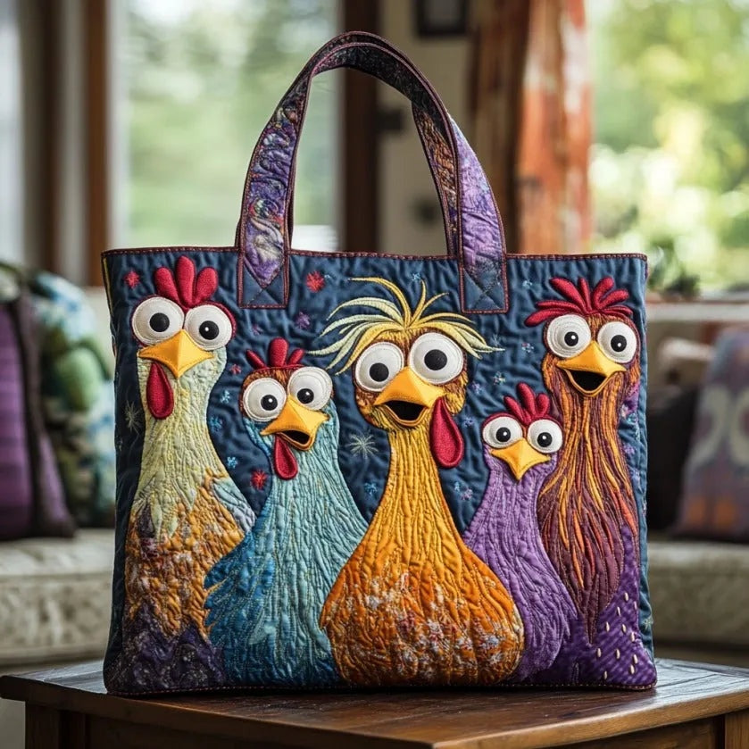 Encarnación | Bolso Tote Acolchado Artesanal Estampado Mujer