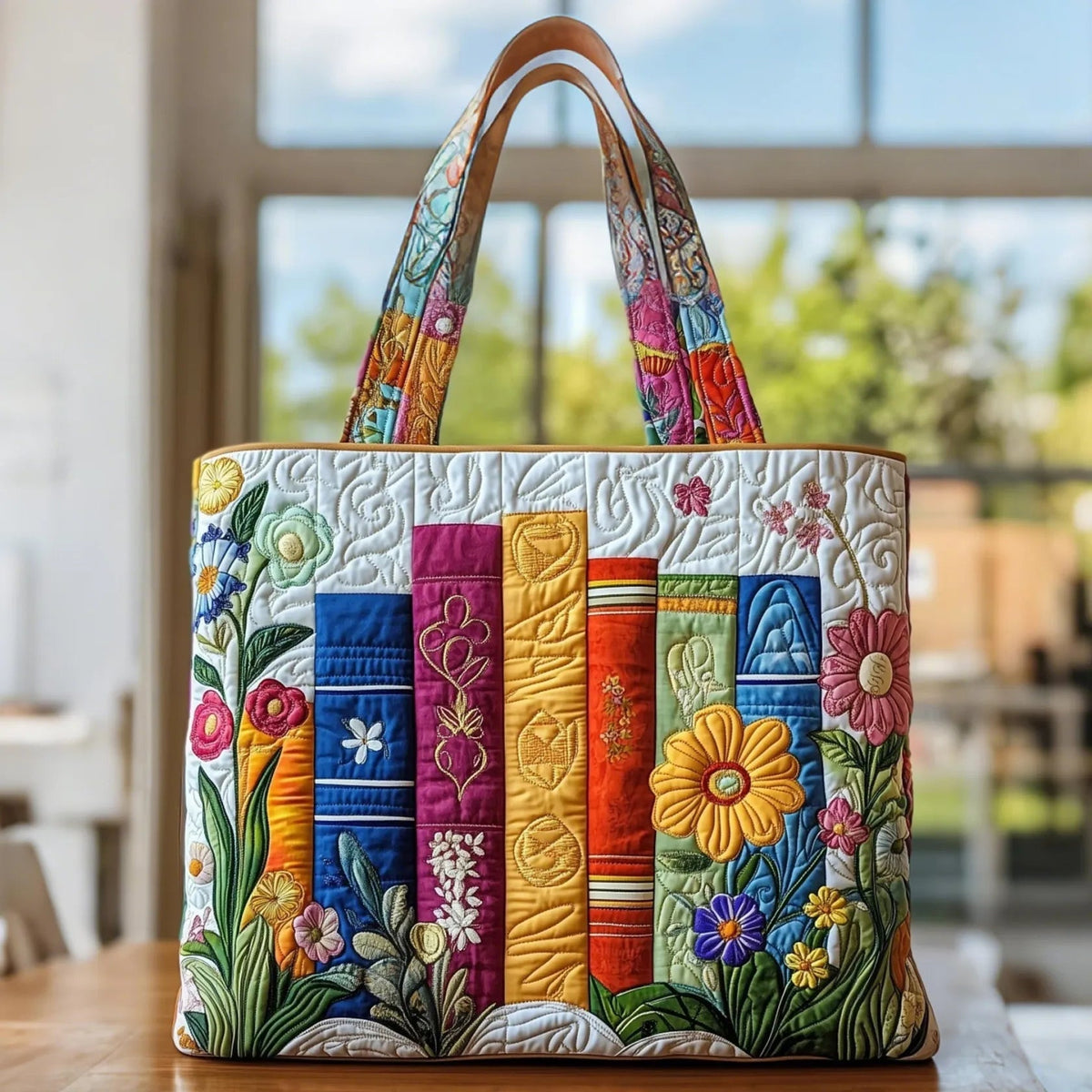 Encarnación | Bolso Tote Acolchado Artesanal Estampado Mujer