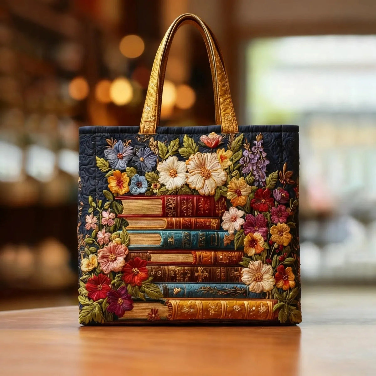 Encarnación | Bolso Tote Acolchado Artesanal Estampado Mujer