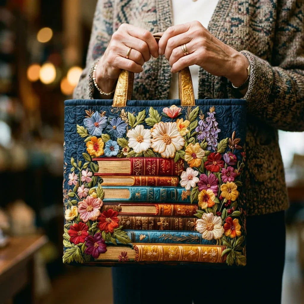 Encarnación | Bolso Tote Acolchado Artesanal Estampado Mujer
