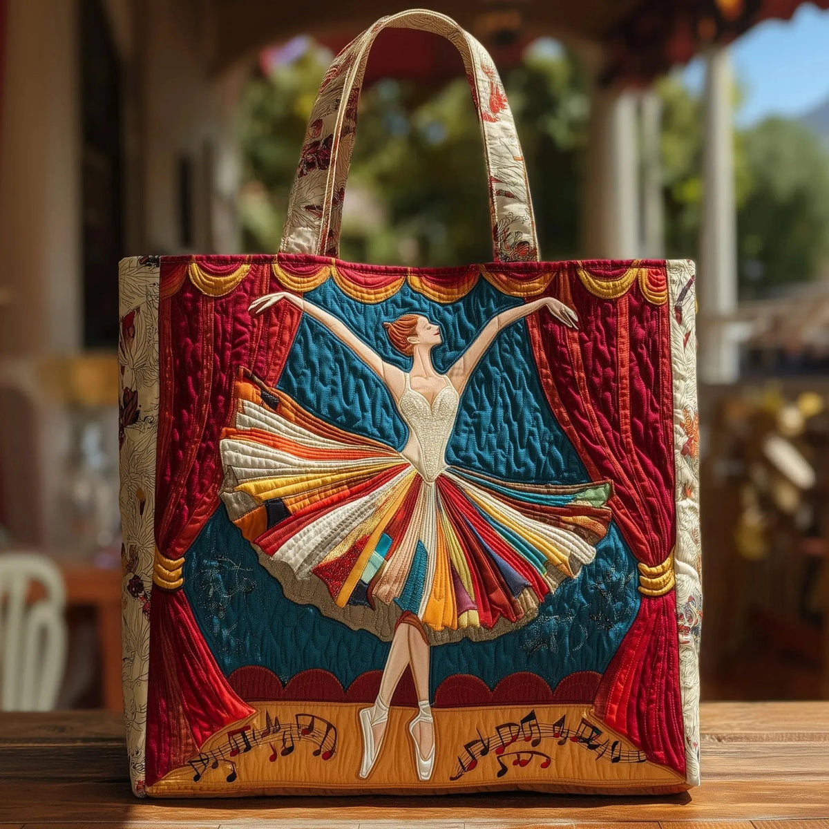 Encarnación | Bolso Tote Acolchado Artesanal Estampado Mujer