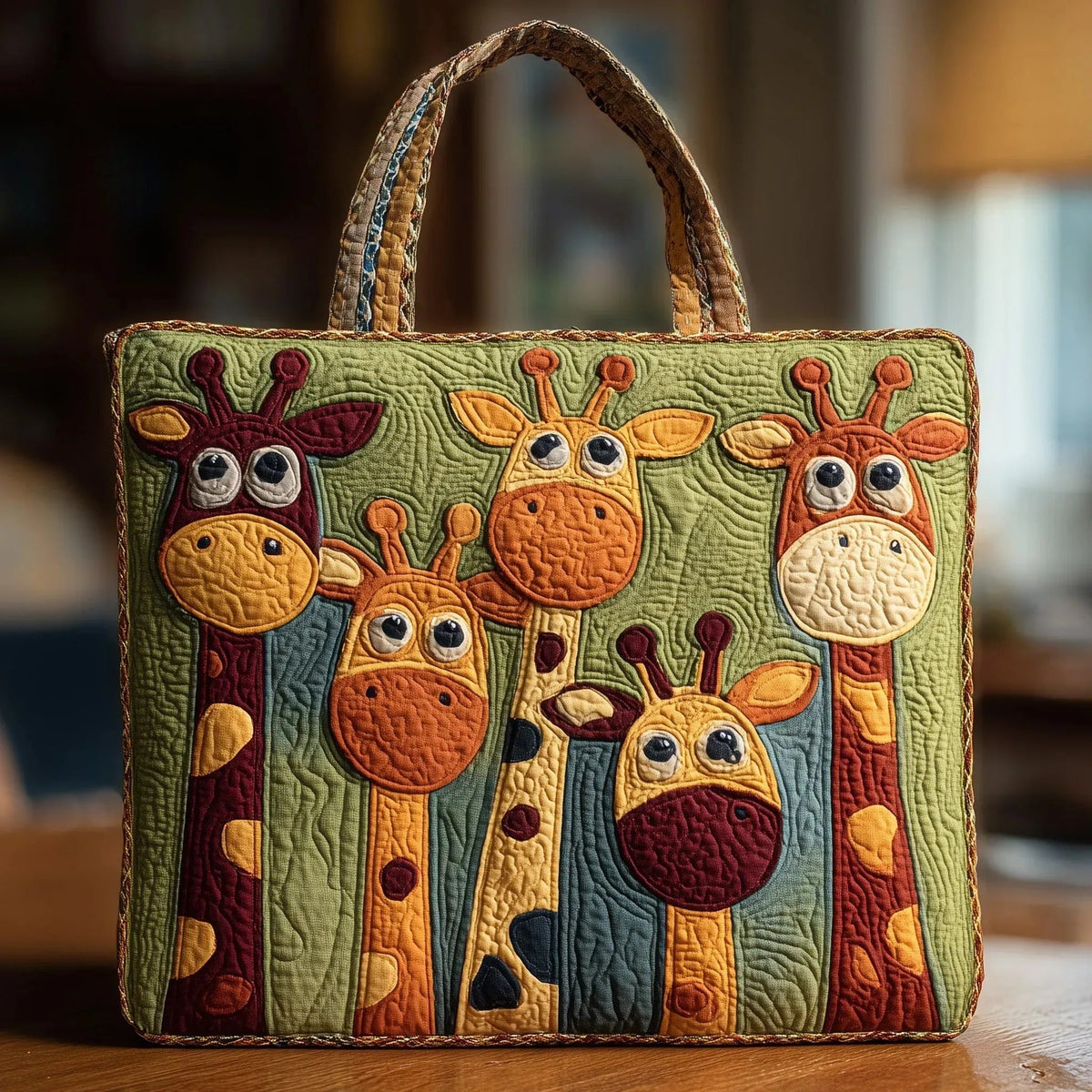 Encarnación | Bolso Tote Acolchado Artesanal Estampado Mujer