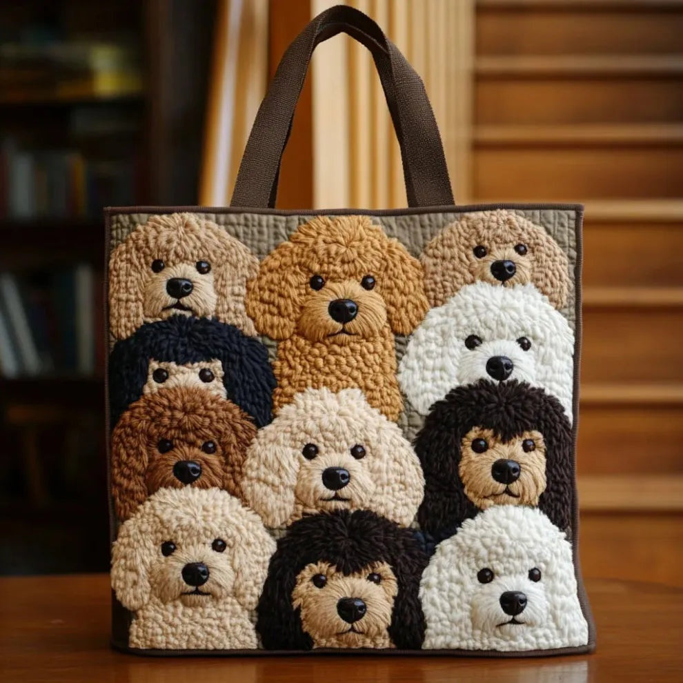 Encarnación | Bolso Tote Acolchado Artesanal Estampado Mujer