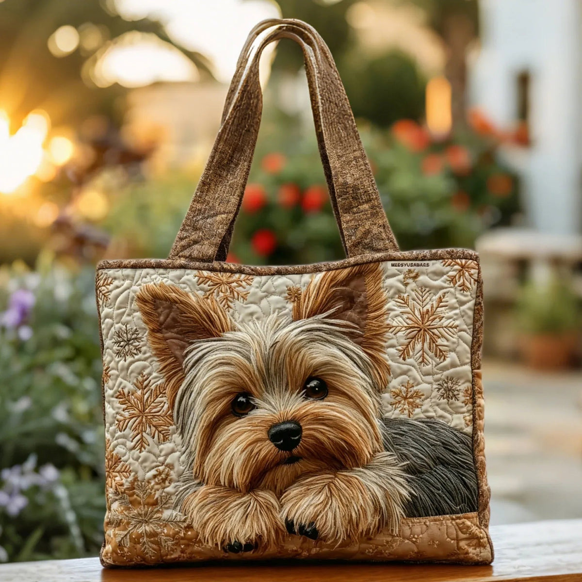 Encarnación | Bolso Tote Acolchado Artesanal Estampado Mujer