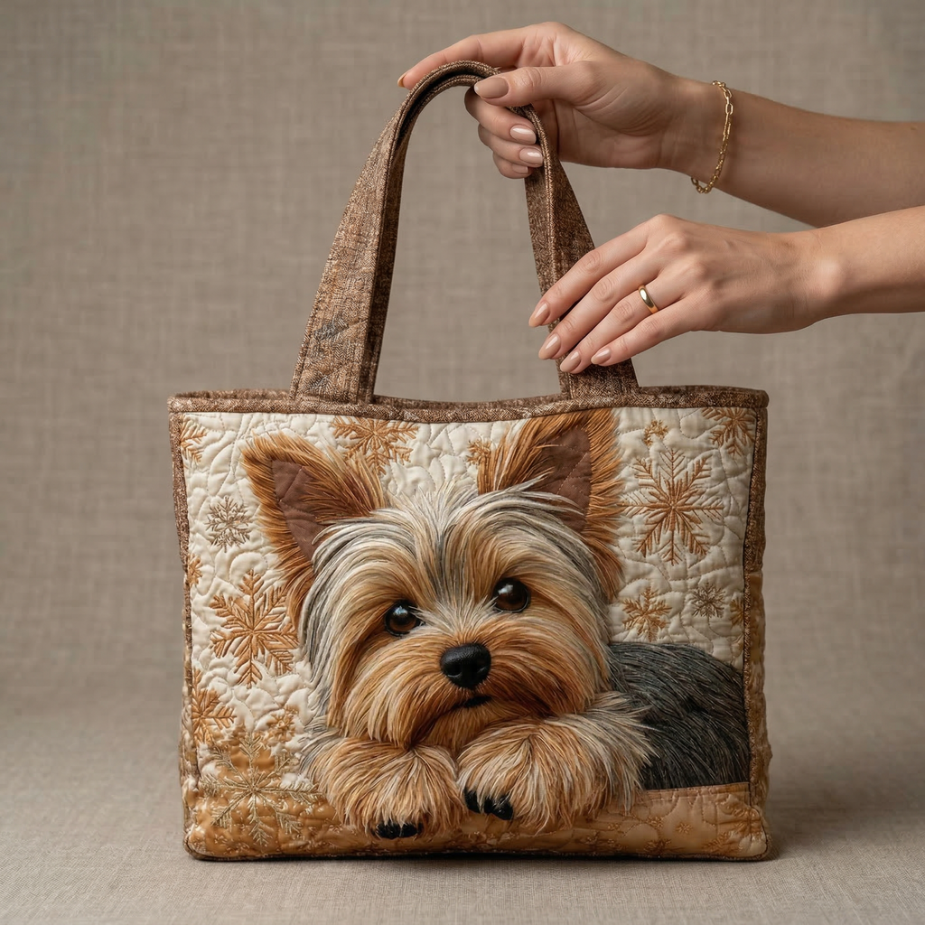 Encarnación | Bolso Tote Acolchado Artesanal Estampado Mujer