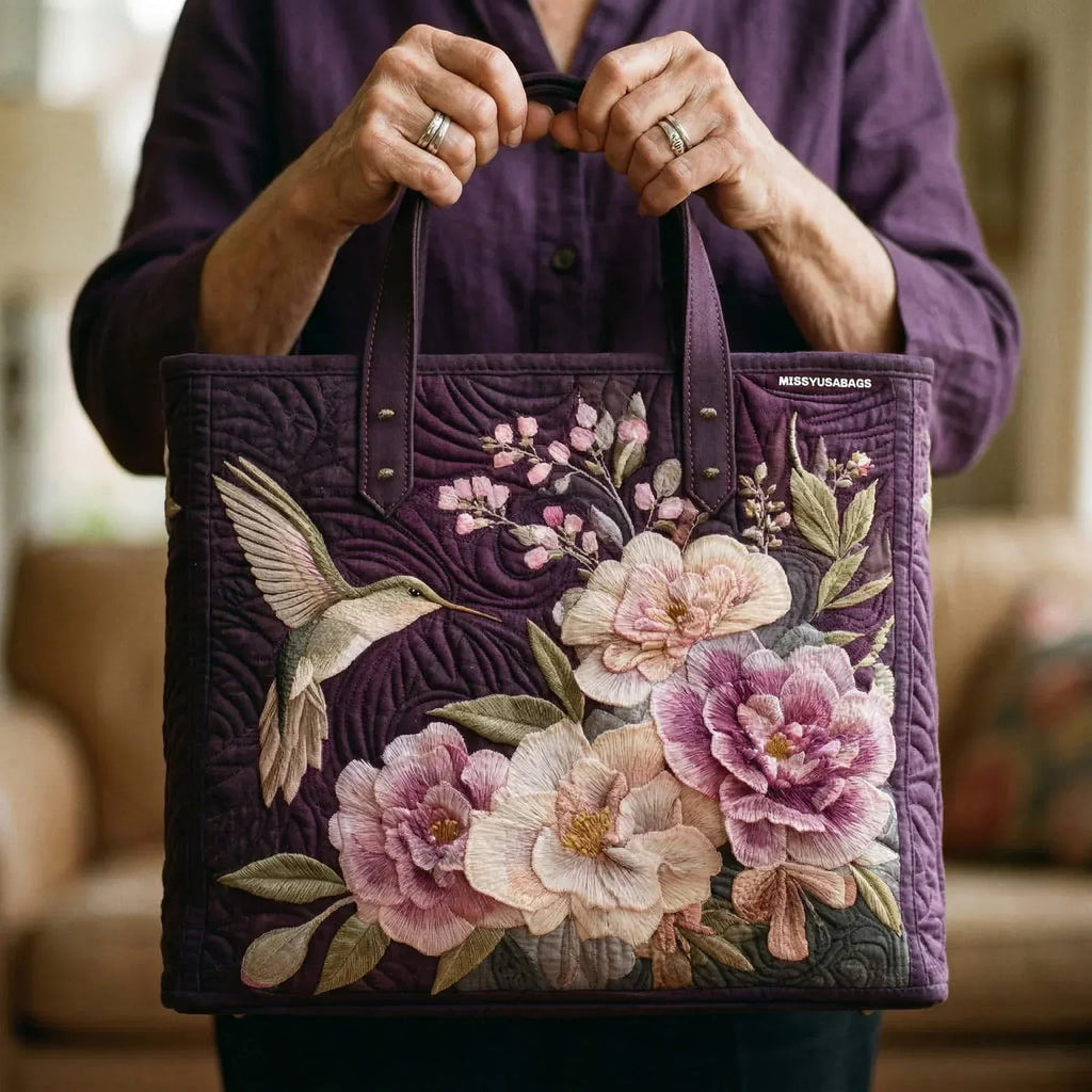 Encarnación | Bolso Tote Acolchado Artesanal Estampado Mujer