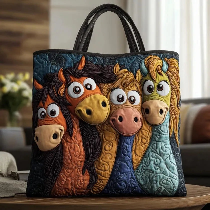 Encarnación | Bolso Tote Acolchado Artesanal Estampado Mujer