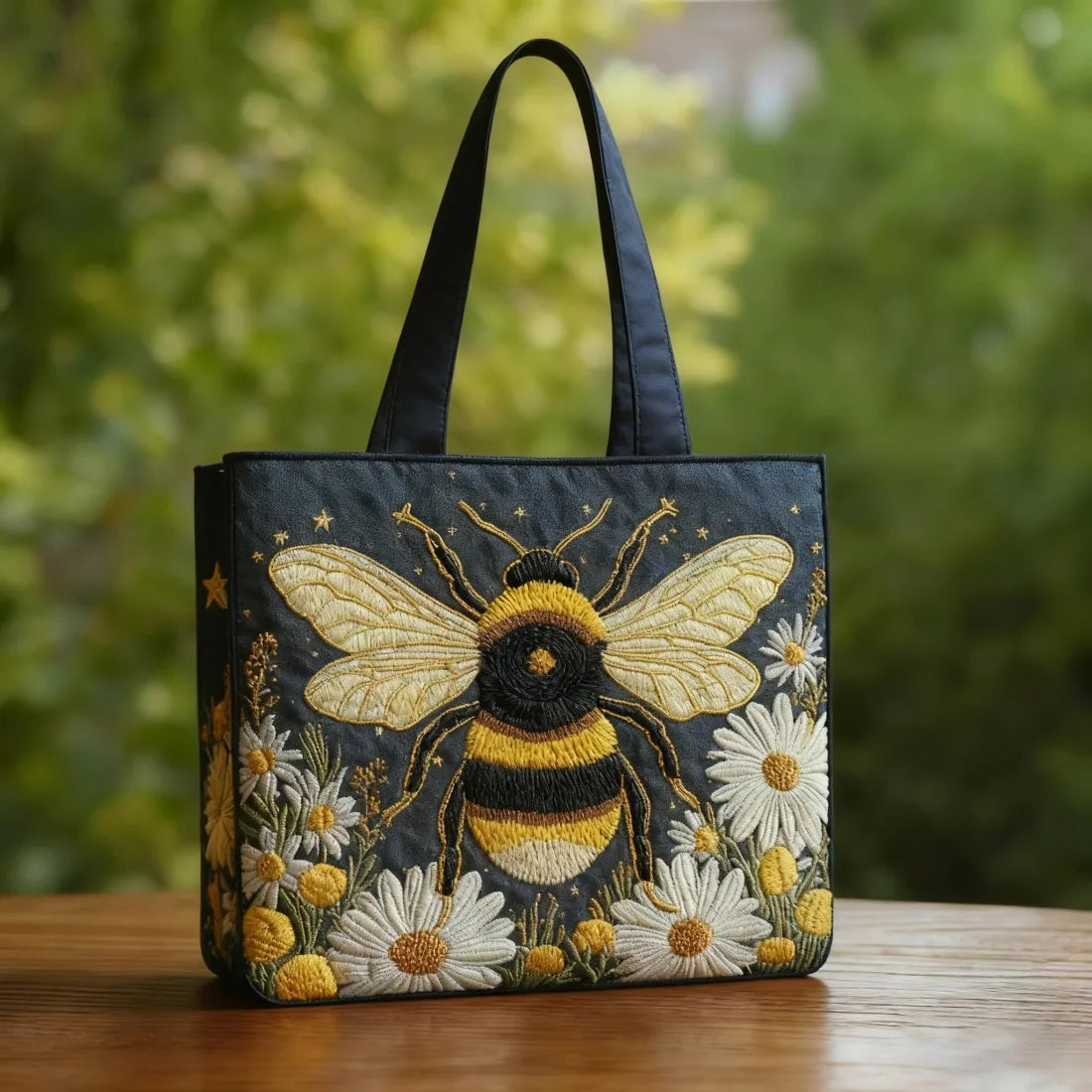 Encarnación | Bolso Tote Acolchado Artesanal Estampado Mujer