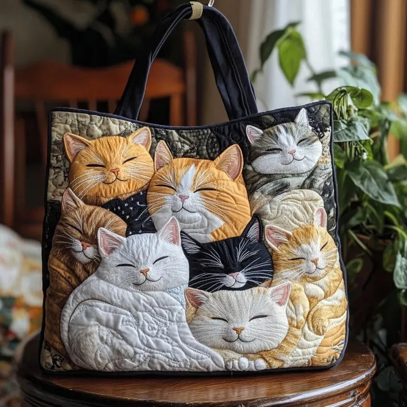 Encarnación | Bolso Tote Acolchado Artesanal Estampado Mujer
