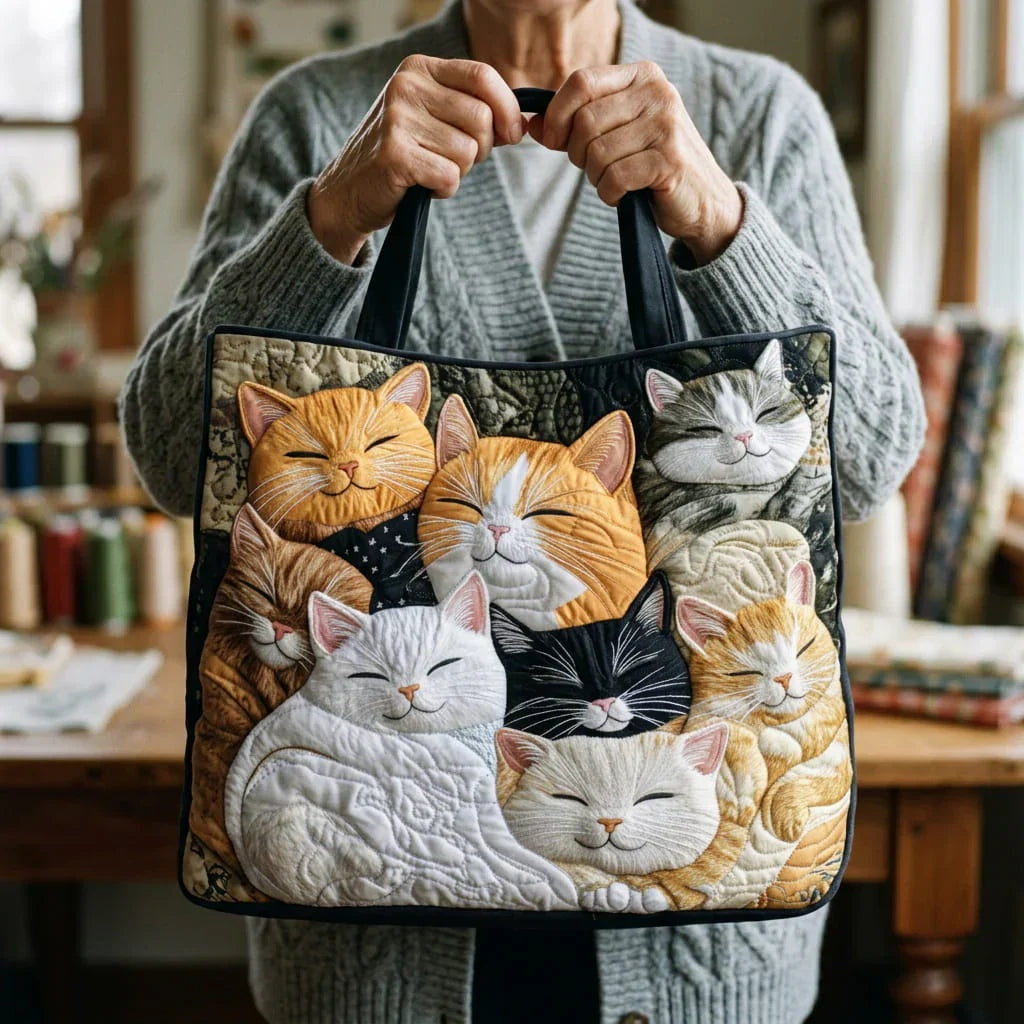 Encarnación | Bolso Tote Acolchado Artesanal Estampado Mujer