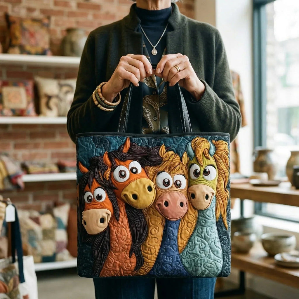 Encarnación | Bolso Tote Acolchado Artesanal Estampado Mujer