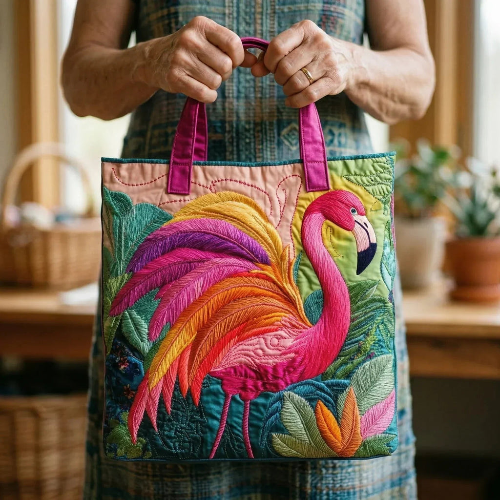 Encarnación | Bolso Tote Acolchado Artesanal Estampado Mujer