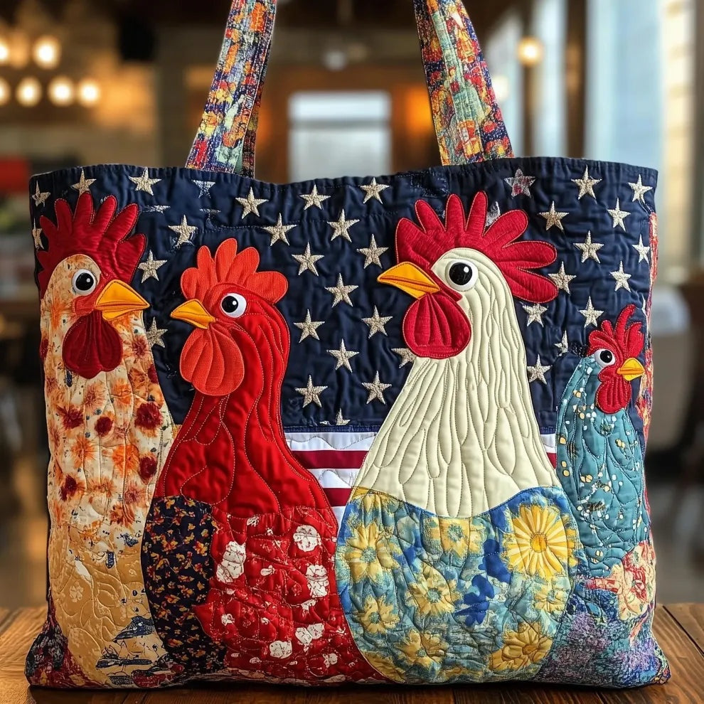 Encarnación | Bolso Tote Acolchado Artesanal Estampado Mujer