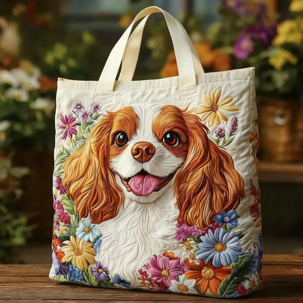 Encarnación | Bolso Tote Acolchado Artesanal Estampado Mujer
