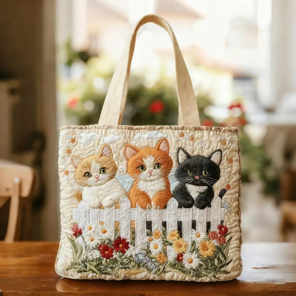 Encarnación | Bolso Tote Acolchado Artesanal Estampado Mujer