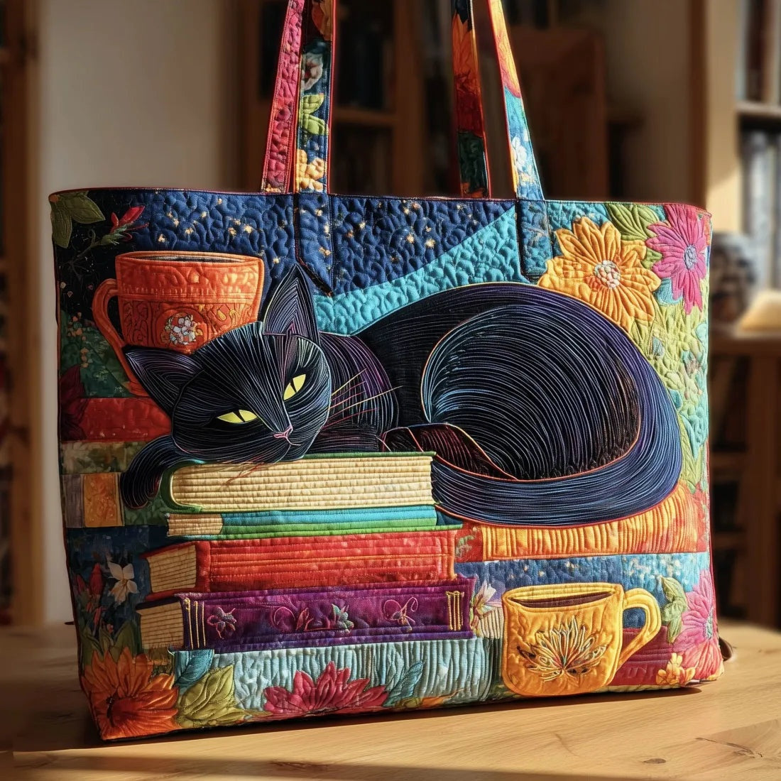 Encarnación | Bolso Tote Acolchado Artesanal Estampado Mujer