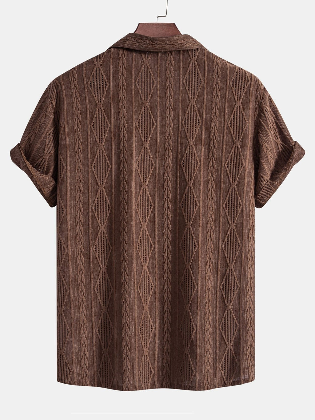 Conjunto Texturizado de Manga Corta con Cordón Ajustable Hombre