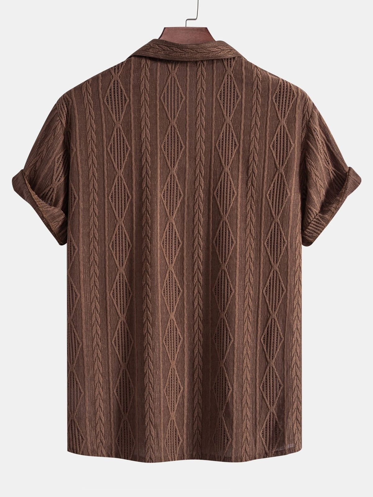 Conjunto Texturizado de Manga Corta con Cordón Ajustable Hombre