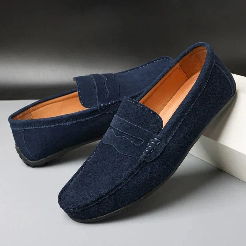 Ernesto | Mocasines de Ante con Suela de Goma para Hombre
