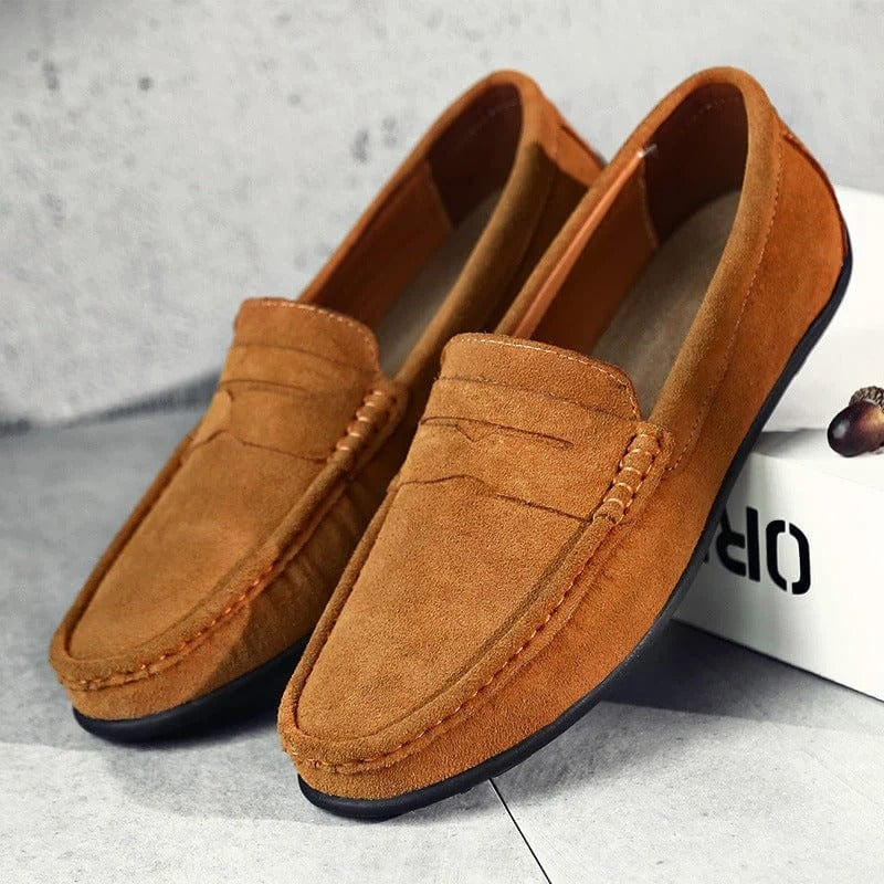 Ernesto | Mocasines de Ante con Suela de Goma para Hombre
