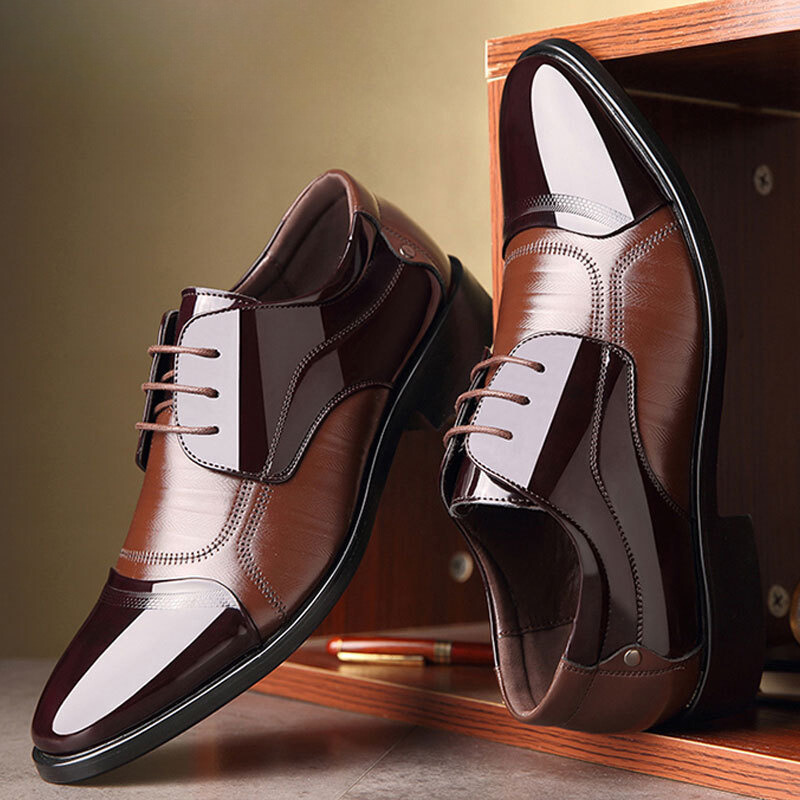 Ernesto | Zapatos Oxford de Charol con Puntera Bicolor para Hombre