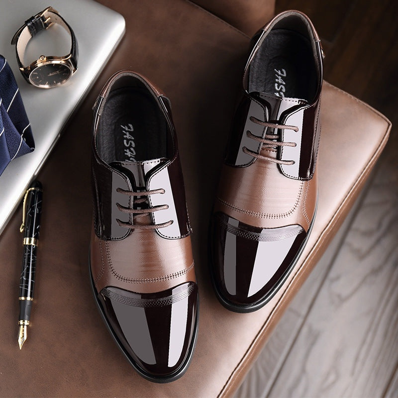 Ernesto | Zapatos Oxford de Charol con Puntera Bicolor para Hombre