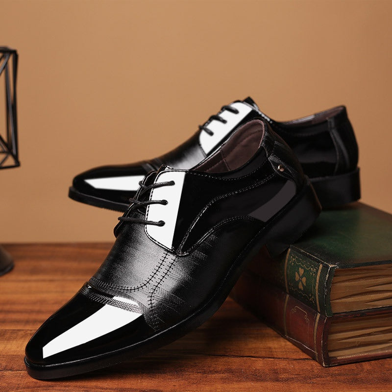 Ernesto | Zapatos Oxford de Charol con Puntera Bicolor para Hombre