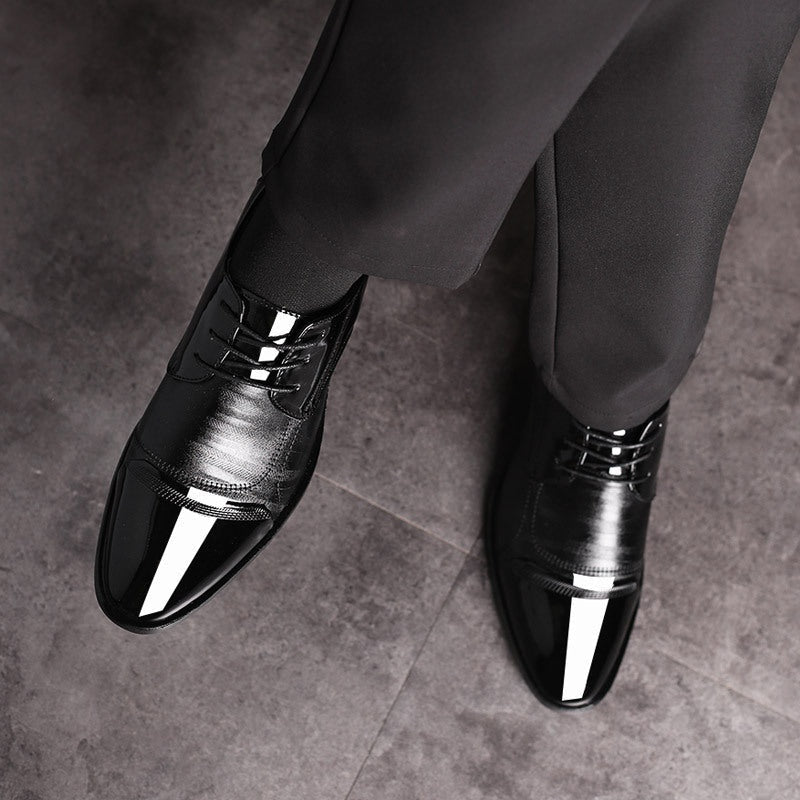 Ernesto | Zapatos Oxford de Charol con Puntera Bicolor para Hombre