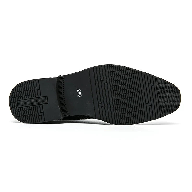 Felipe | Zapatos Oxford de Cuero Texturizado con Cordones para Hombre