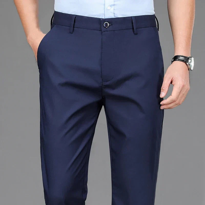 Pantalón de Vestir de Trabajo Corte Recto para Hombre