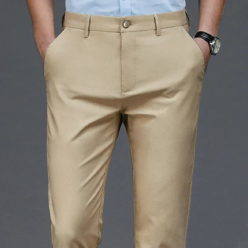 Pantalón de Vestir de Trabajo Corte Recto para Hombre
