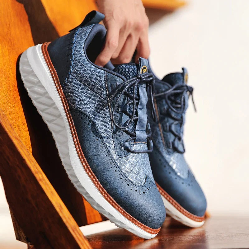 Fernando | Zapatillas Oxford de Cuero con Suela Flexible para Hombre