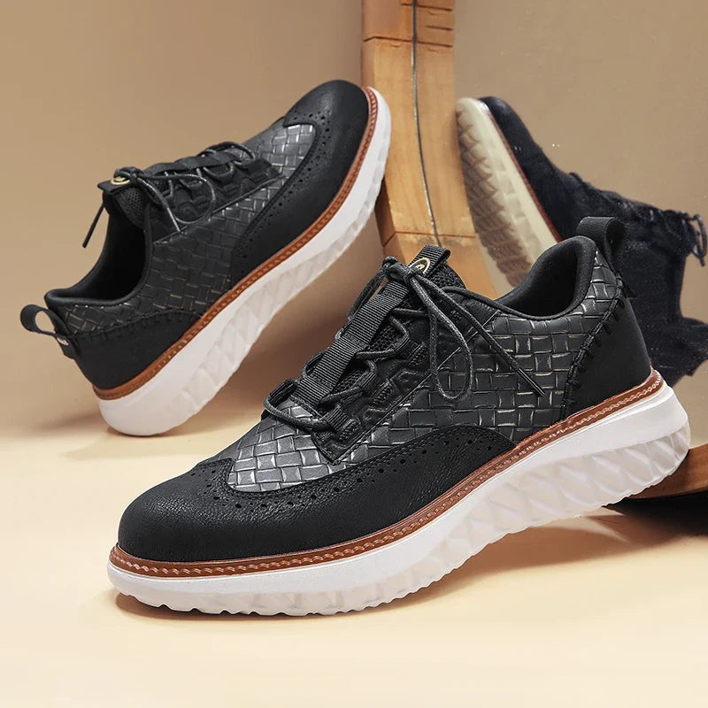Fernando | Zapatillas Oxford de Cuero con Suela Flexible para Hombre