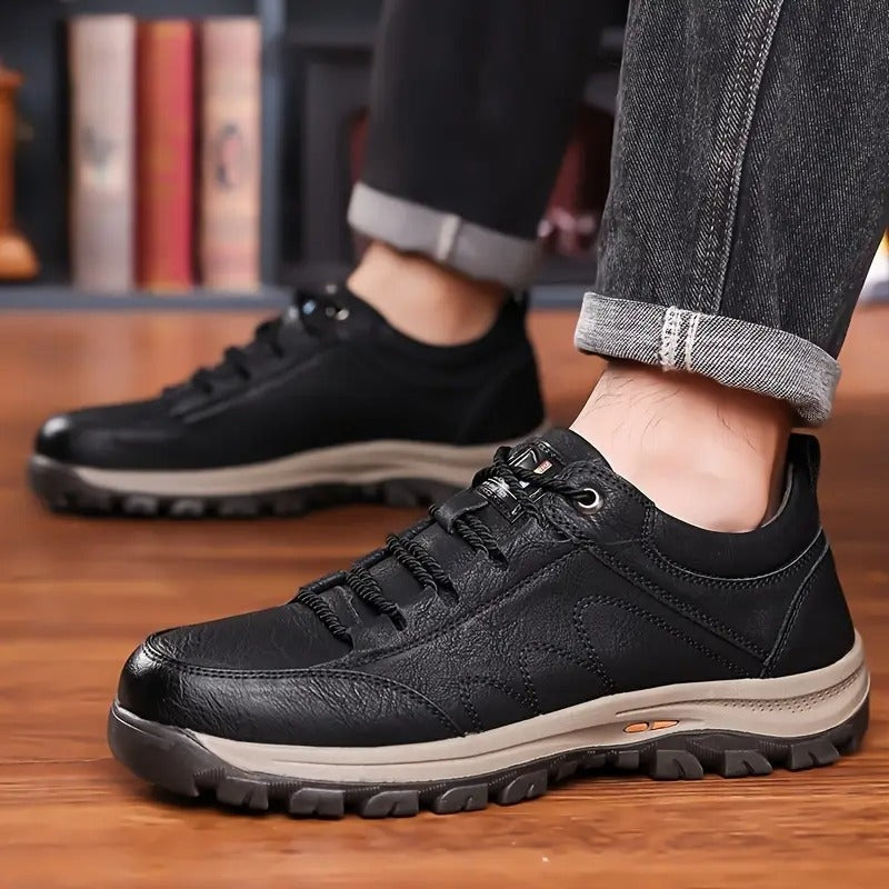 Fernando | Zapatos de Cuero Estilo Blucher con Suela de Trekking para Hombre