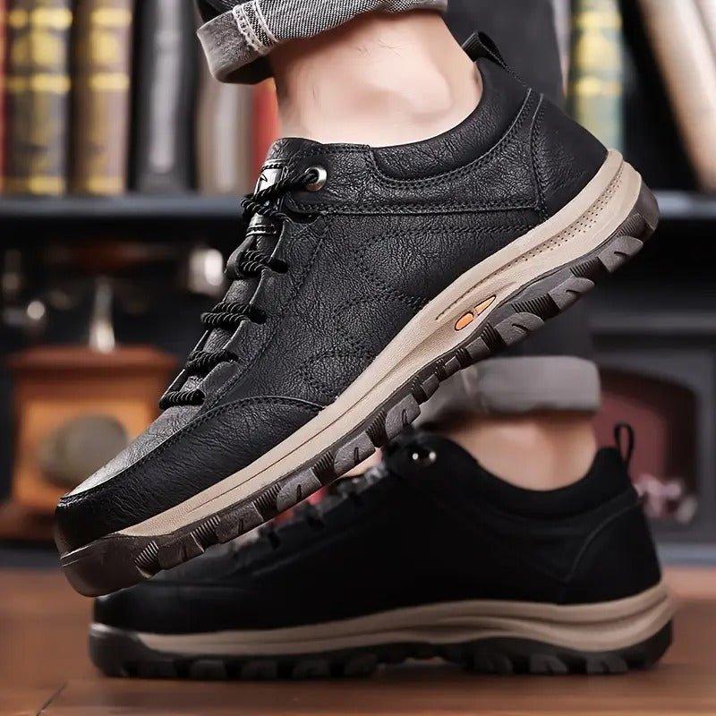 Fernando | Zapatos de Cuero Estilo Blucher con Suela de Trekking para Hombre
