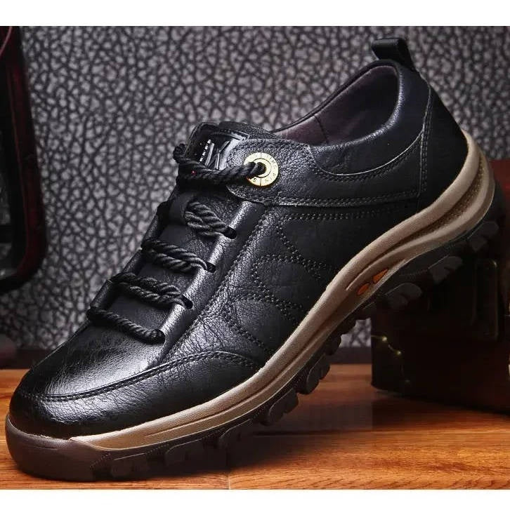 Fernando | Zapatos de Cuero Estilo Blucher con Suela de Trekking para Hombre