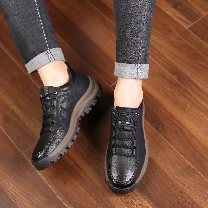 Fernando | Zapatos de Cuero Estilo Blucher con Suela de Trekking para Hombre