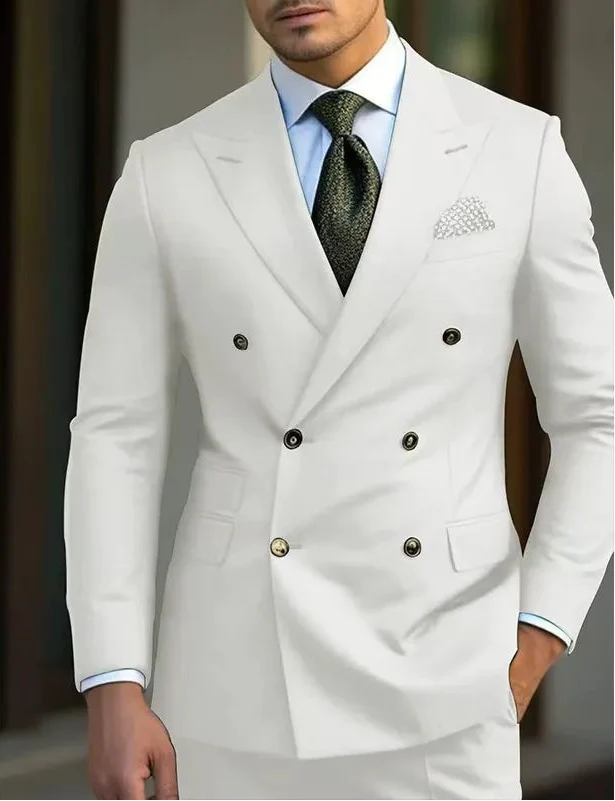 Traje Cruzado Gonzalo para Hombre – Doble Botonadura y Solapa de Pico