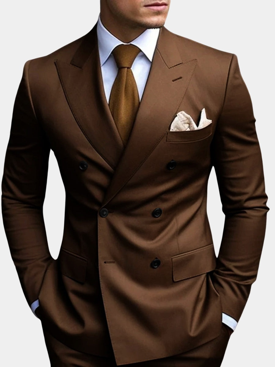 Traje Doble Botonadura Gonzalo para Hombre – Corte Slim y Elegante