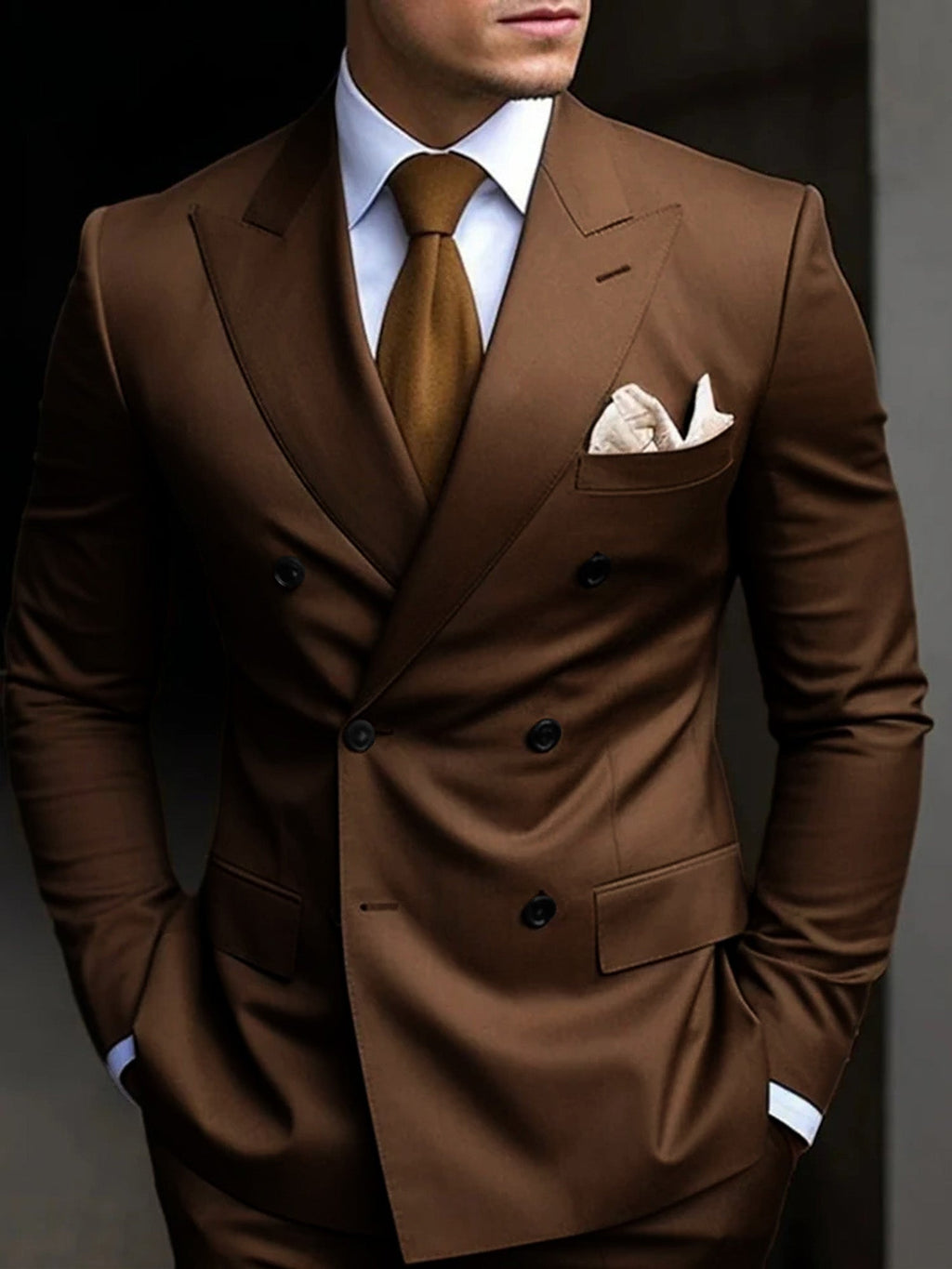 Traje Doble Botonadura Gonzalo para Hombre – Corte Slim y Elegante