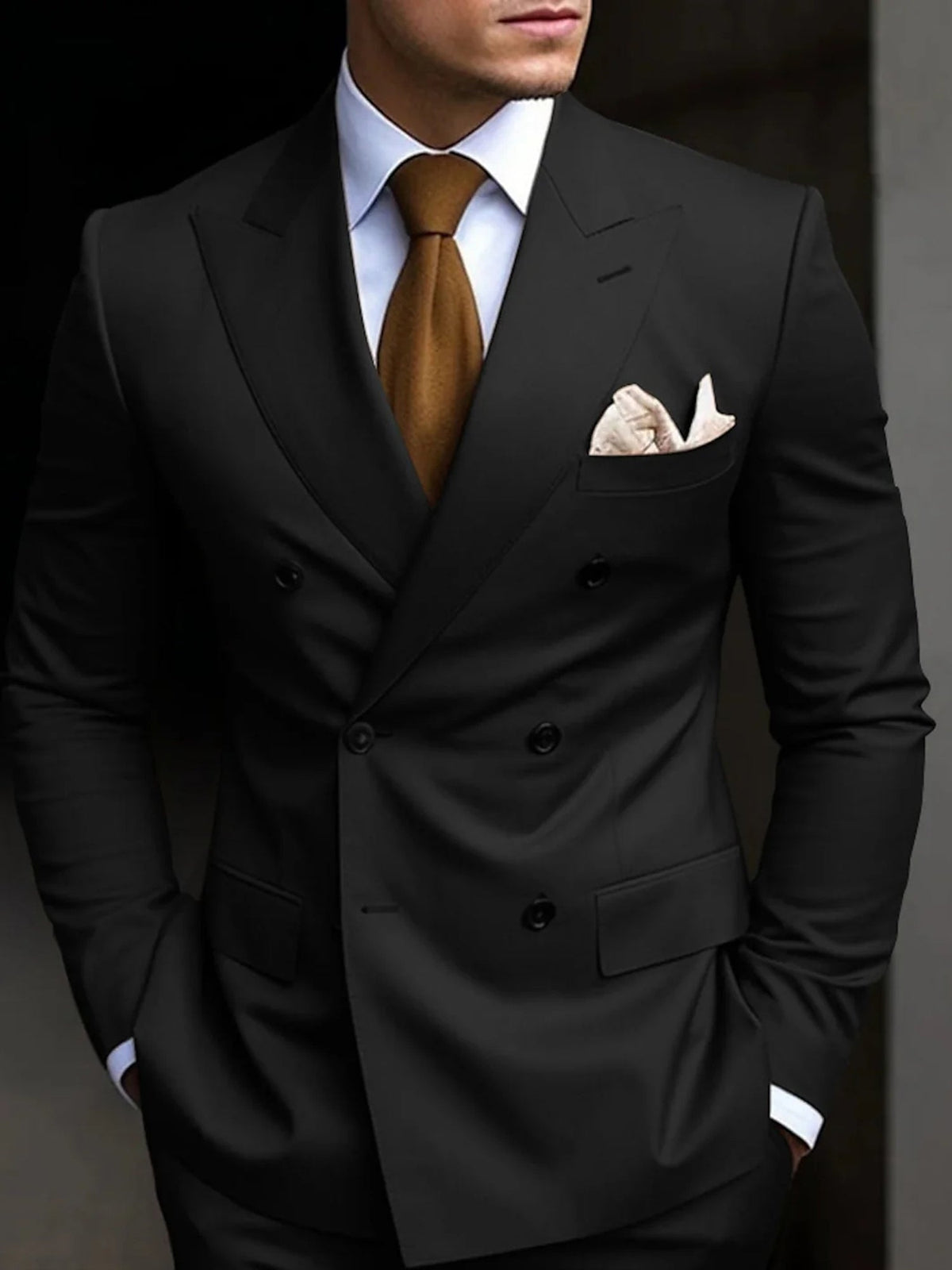 Traje Doble Botonadura Gonzalo para Hombre – Corte Slim y Elegante