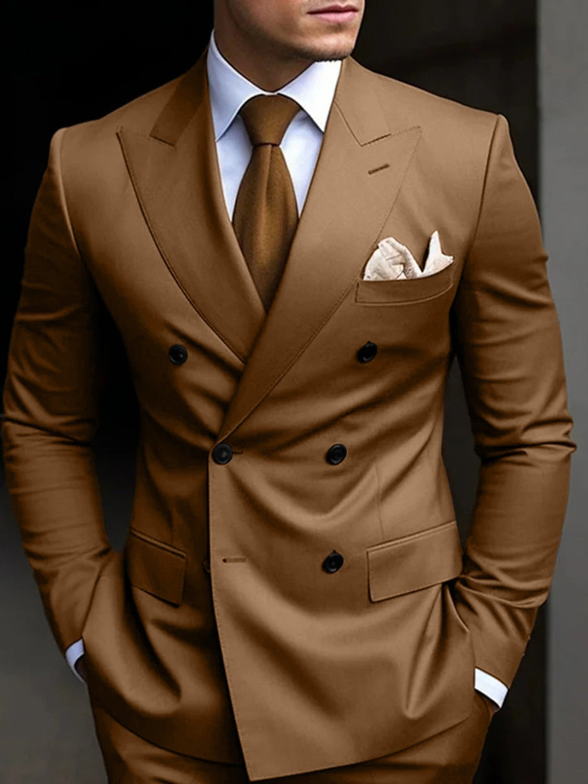 Traje Doble Botonadura Gonzalo para Hombre – Corte Slim y Elegante