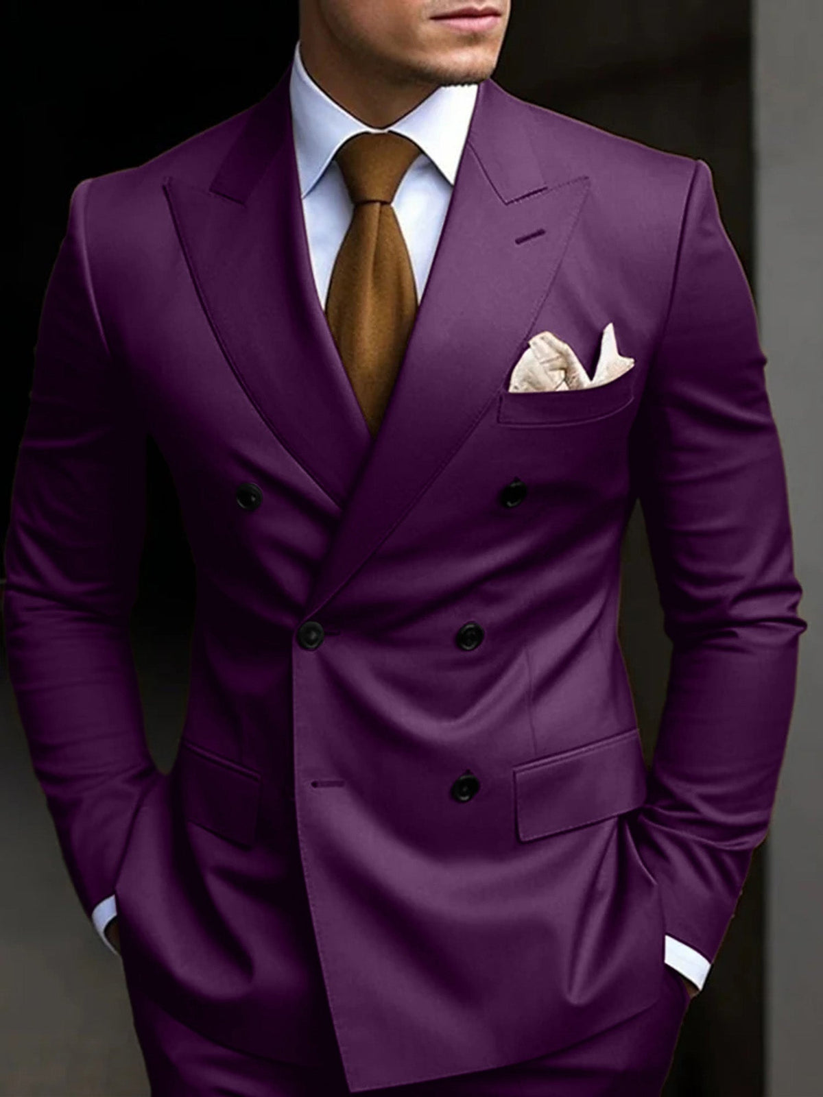 Traje Doble Botonadura Gonzalo para Hombre – Corte Slim y Elegante